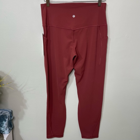 Lululemon Align High Rise Pants Leggings with Pockets Mulled Wine 12 Nwt - Picture 6 of 11
